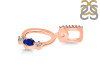 Lapis & White Topaz Alphabet O Pendant LLP-RDA-93.