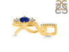 Lapis & White Topaz Alphabet R Pendant LLP-RDA-96.