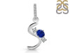 Lapis & White Topaz Alphabet S Pendant LLP-RDA-97.