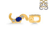 Lapis & White Topaz Alphabet S Pendant LLP-RDA-97.
