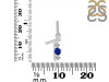 Lapis & White Topaz Alphabet T Pendant LLP-RDA-98.