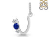 Lapis & White Topaz Alphabet U Pendant LLP-RDA-99.