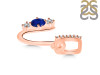 Lapis & White Topaz Alphabet U Pendant LLP-RDA-99.