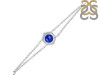 Lapis & White Topaz Bracelet With Adjustable Camera Lock LLP-RDB-83.