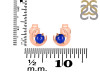 Lapis Stud Earring  LLP-RDE-1273.