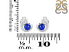 Lapis Stud Earring  LLP-RDE-1273.