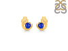 Lapis Stud Earring  LLP-RDE-1273.