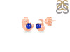 Lapis Stud Earring  LLP-RDE-1273.