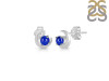Lapis Stud Earring  LLP-RDE-1273.