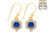 Lapis & White Topaz Earring LLP-RDE-701.