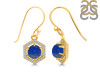 Lapis & White Topaz Earring LLP-RDE-701.