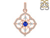 Lapis & White Topaz Pendant LLP-RDP-797-CZ-LOOP.