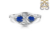 Lapis & White Topaz Ring LLP-RDR-1557.