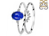 Lapis & White Topaz Ring LLP-RDR-1938.
