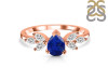 Lapis & White Topaz Ring LLP-RDR-2556.