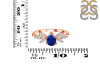 Lapis & White Topaz Ring LLP-RDR-2556.