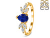 Lapis & White Topaz Ring LLP-RDR-2556.