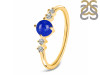 Lapis & White Topaz Ring LLP-RDR-3167.