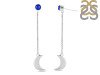 Lapis Chain & Crescent Moon Earring LLP-RE-1.