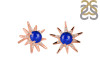 Lapis & White Topaz Stud Earring LLP-RE-50.
