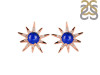 Lapis & White Topaz Stud Earring LLP-RE-50.