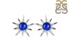 Lapis & White Topaz Stud Earring LLP-RE-50.