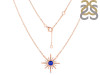 Lapis & White Topaz Necklace LLP-RN-18.