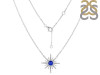 Lapis & White Topaz Necklace LLP-RN-18.