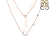 Lapis & White Topaz Necklace LLP-RN-30.