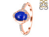 Lapis & White Topaz Ring LLP-RR-359.