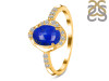 Lapis & White Topaz Ring LLP-RR-359.