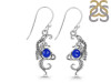 Lapis Sea Horse Earring LLP-RUE-11.
