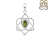 Moldavite Triquetra Heart Knot Pendant MLD-RDEP-880.