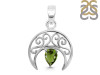Moldavite Crescent Moon Pendant MLD-RDEP-890.
