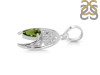 Moldavite Crescent Moon Pendant MLD-RDEP-890.