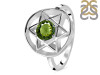 Moldavite Pentacle Ring MLD-RDR-2137.