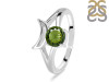Moldavite Crescent Moon Ring MLD-RDR-2151.