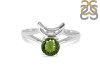 Moldavite Crescent Moon Ring MLD-RDR-2151.