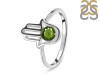 Moldavite Hamsa Hand Ring MLD-RDR-2163.