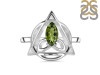 Moldavite Triquetra Ring MLD-RDR-2166.
