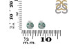 Moss Agate Stud Earring MOA-RDE-1435