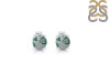 Moss Agate Stud Earring MOA-RDE-1435
