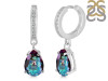 Mystic Topaz & White Topaz Hoop Earring MST-RDE-1223.