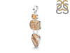 Montana Agate/Citrine Pendant-2SP MTA-1-181
