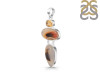 Montana Agate/Citrine Pendant-2SP MTA-1-197