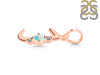 Opal & White Topaz Alphabet J Pendant OPL-RDA-10.