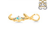 Opal & White Topaz Alphabet J Pendant OPL-RDA-10.