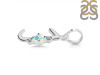 Opal & White Topaz Alphabet J Pendant OPL-RDA-10.