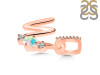 Opal & White Topaz Alphabet W Pendant OPL-RDA-101.