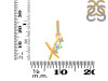 Opal & White Topaz Alphabet X Pendant OPL-RDA-102.